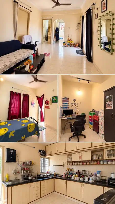 Private Room in 3 BHK in Murgeshpalaya